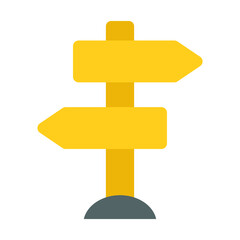 road sign with arrow