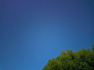 Naklejka premium Infinite space is visible in the sky