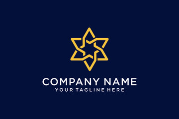 Templat desain logo ikon awal huruf a minimalis