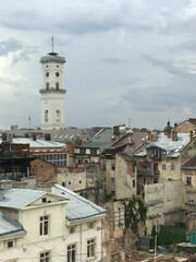 Fototapeta na wymiar view of the town Ukraine