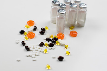 Antibiotics drugs vitamins honey lemon ginger