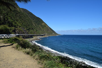 Obraz premium view of the coast of the sea