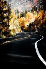 The curvy roads of Inyo County, California