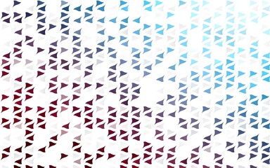 Light Blue, Red vector background with triangles.