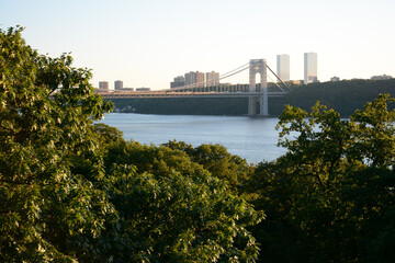 NEW YORK, USA - JUNE 30, 2019: Fort Tryon Park in Fort George north of Manhattan