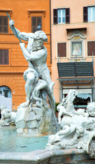 Fountain in piazza Navona, Rome