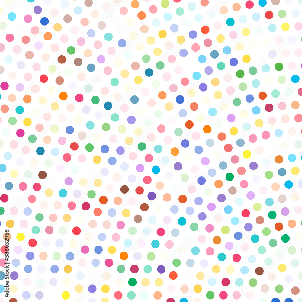 Aufkleber random colourful circles, dots halftone (half tone) element in spiral, circular and radial style.dot