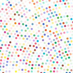 Random colourful circles, dots halftone (half tone) element in spiral, circular and radial style.Dots in swirl, twirl, rotation pattern. Color speckles, freckles, stipple.Stippling vector illustration