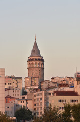 Fototapeta na wymiar The magnificent ancient Galata tower