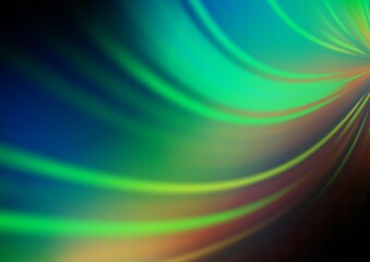 Dark Blue, Green vector blurred background.