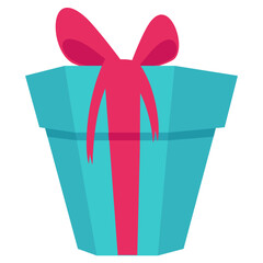 
A surprise gift box wrapped with ribbon
