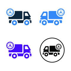 Deadline, shipping icon. Vector graphics