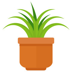 
A pot having split ends leaves depicting monstera deliciosa
