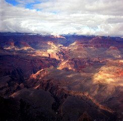 Fototapeta na wymiar Incredible Views of the Colorado River as it Flows through the Grand Canyon taken from the South