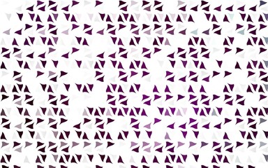 Light Purple vector background with triangles.