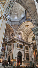 Fototapeta na wymiar Interior of the Basilica of the Sacred Heart of Jesus in Valencia, Spain