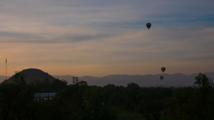 Globos aerostáticos en Teotihuacan