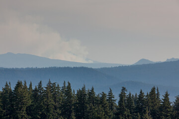 790 Fire as Seen From Crater Lake, Oregon