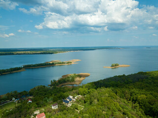 view from the top to the Dnieper river
