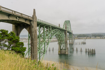 Yaquina Bay bridge, Newport, Oregon, USA