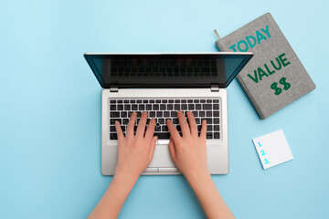 Word writing text Value Dolar. Business photo showcasing the worth of the process id of the...