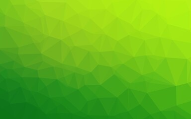Fototapeta premium Light Green vector shining triangular template.