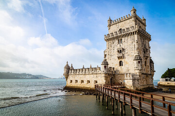 Fototapeta premium Torre de Belem in Portugal, 12 November 2019