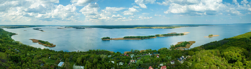 view from the top to the Dnieper river