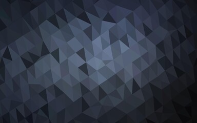 Obraz premium Dark BLUE vector polygonal template.