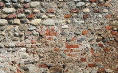 Rivestimento di un muro vintage in pietra naturale