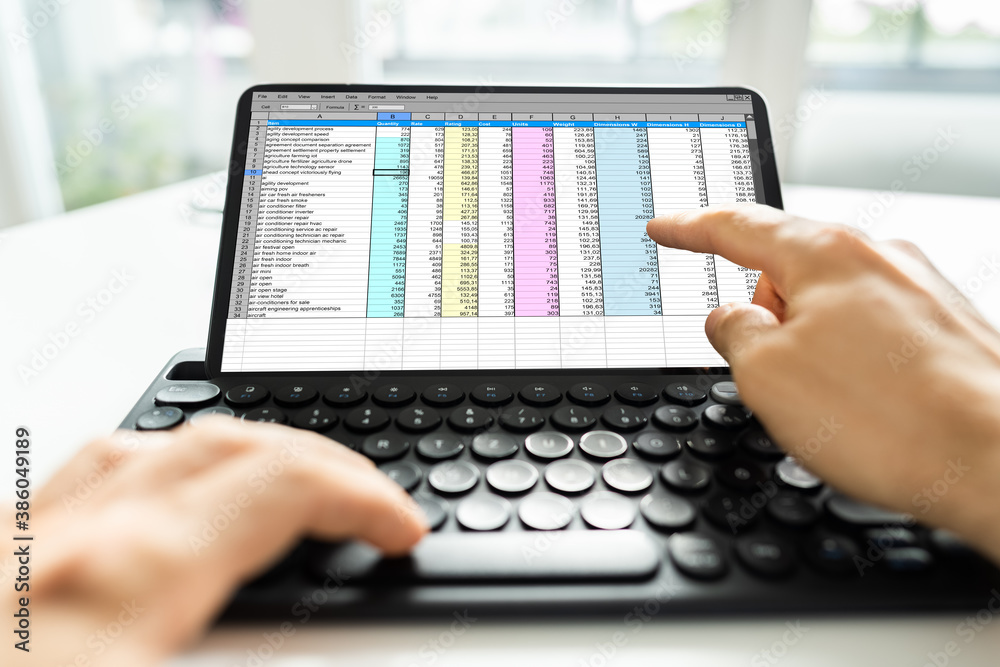 Poster Analyst Using Spreadsheet Report