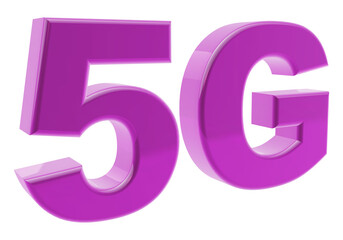 5G violet 3D