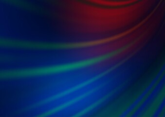 Dark Blue, Red vector blurred shine abstract template.