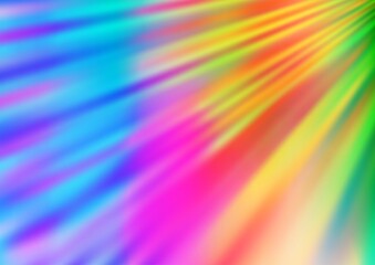 Light Multicolor, Rainbow vector backdrop with long lines.