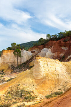 Natural park of ochre earth in France