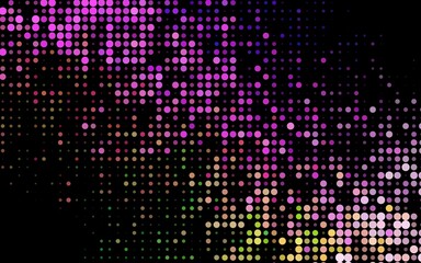 Dark Multicolor, Rainbow vector cover with spots.