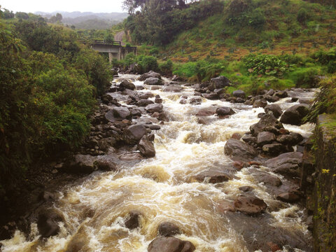 Colombian River Suramerican Landscape