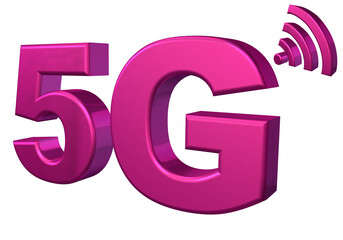 5G logo violet