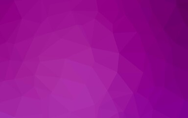 Obraz premium Light Purple vector shining triangular background.