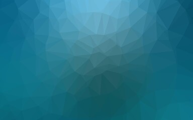 Light BLUE vector shining triangular pattern.