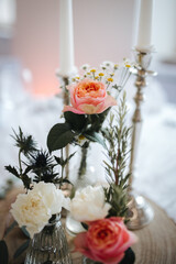 beautiful wedding location table arrangements