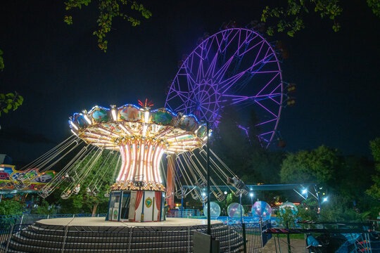 attractions in the Lazarevsky park.  Big Sochi