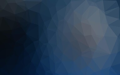 Dark BLUE vector blurry triangle texture.