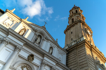 La Seo also known as Salvador Cathedral in Zaragoza, Spain