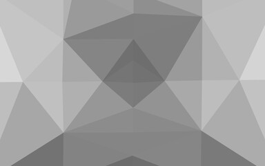 Light Silver, Gray vector abstract polygonal layout.