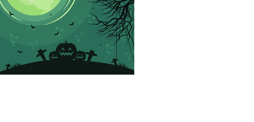 Fototapeta premium Halloween themed background illustration design