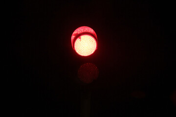 traffic warning lights on road