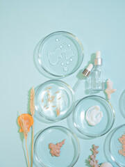 Eco-friendly cosmetics based on natural ingredients. Marine collagen and trace elements.