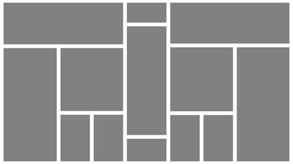 Collage frames boards. Vector frames Templates collage for photo or illustration.