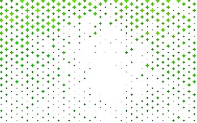 Light Green vector cover with small and big stars.